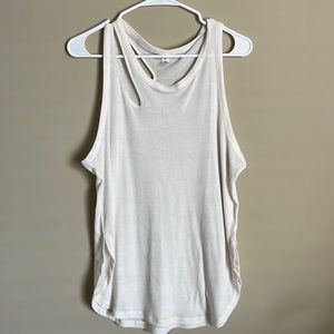 Cream Alo cutout tank